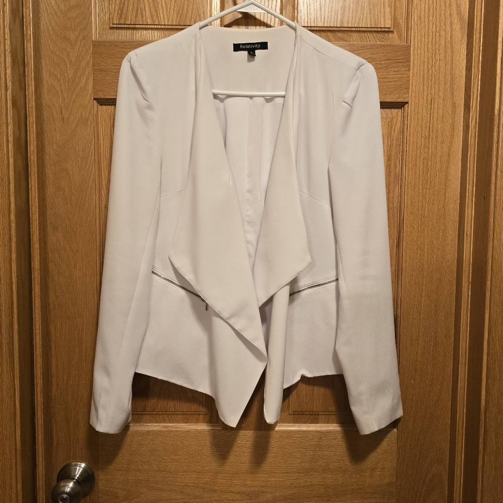 Relativity White Women's Jacket, Size S